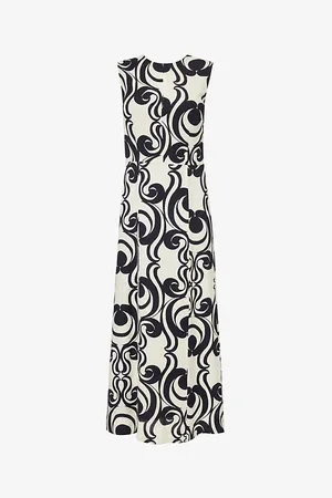 DRIES VAN NOTEN Dimia Swirl-print Woven Maxi Dress