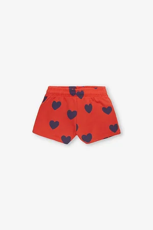Mini Rodini Hearts Graphic-print Organic-cotton Shorts 1.5-11 Years