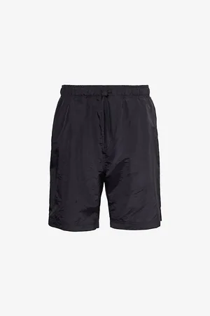 Loewe Brand-patch Regular-fit Silk-blend Shorts