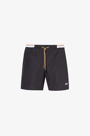 HUGO BOSS Logo-print Regular-fit Swim Shorts
