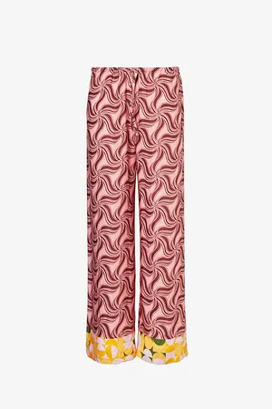 DRIES VAN NOTEN Puvis Wide-leg Satin Trousers