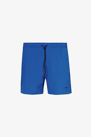 HUGO BOSS Logo-embellished Regular-fit Recycled-polyester Swim Shorts