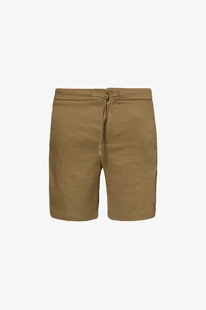 Frescobol Carioca Felipe Elasticated-waist Linen and Cotton-blend Shorts