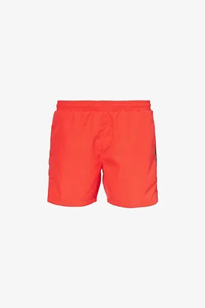 HUGO BOSS Logo-print Regular-fit Recycled-polyester Swim Shorts