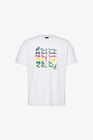 Paul Smith Wavy Logo-print Organic-cotton T-shirt