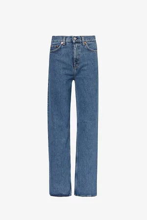 Sporty & Rich Straight-leg High-rise Relaxed-fit Jeans