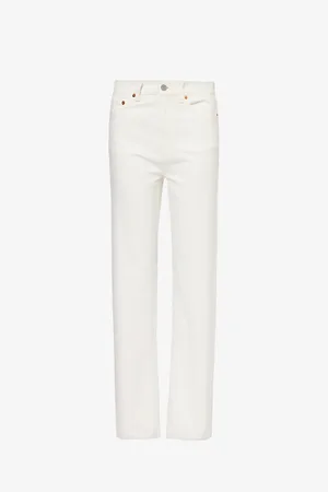 Sporty & Rich Straight-leg High-rise Relaxed-fit Jeans