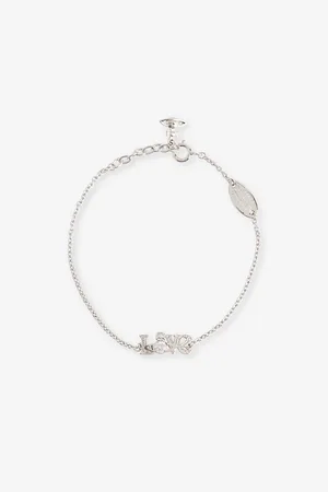 Vivienne Westwood Erica Orb-embellished 925 Sterling Silver and Cubic Zirconia Bracelet