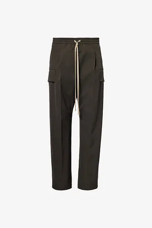 FEAR OF GOD Flap-pocket Elasticated-waist Wool and Cotton-blend Trousers
