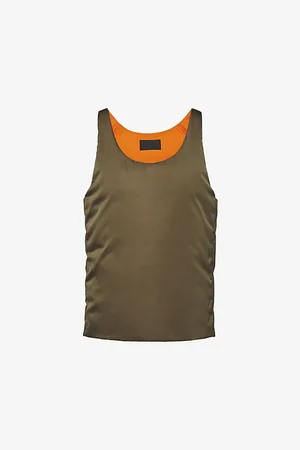 Prada Re-nylon Logo-plaque Recycled-nylon Down Vest