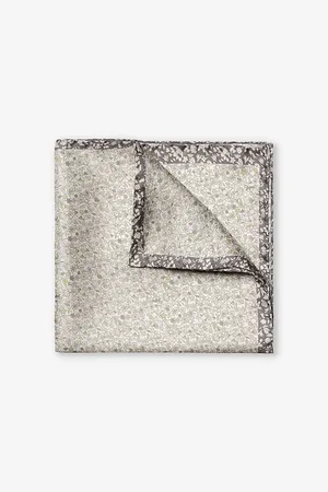 Eton Floral Graphic-print Silk Pocket Square