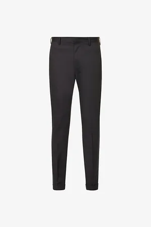 Paul Smith Slim-fit Tapered-leg Cotton-blend Trousers
