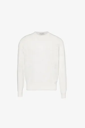 Alexander McQueen Graffiti Patterned Wool Knitted Jumper