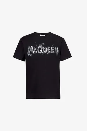 Alexander McQueen Logo-print Crewneck Cotton-jersey T-shirt