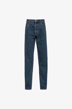 Prada Branded-plaque Five-pocket Classic-fit Jeans