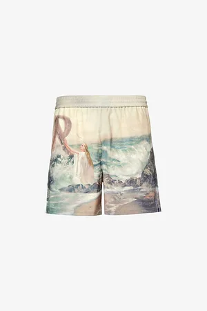 Represent Higher Truth Graphic-print Stretch-woven Shorts
