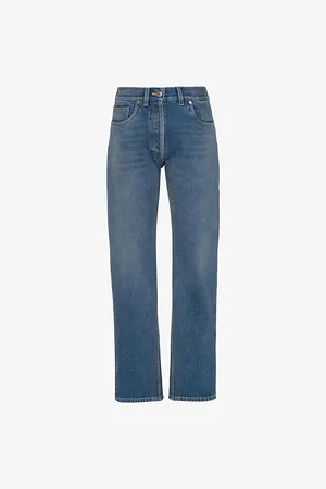 Prada Five-pocket High-rise Straight-leg Jeans