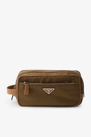 Prada Re-nylon Leather and Recycled-polyamide Pouch