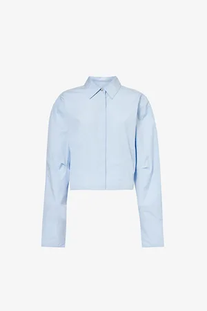 RAG&BONE Claudia Long-sleeved Cropped Cotton Shirt