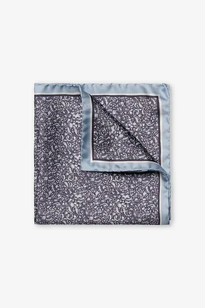 Eton Paisley Graphic-print Silk Pocket Square