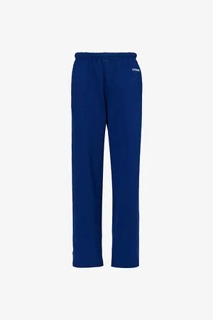 Lounge Underwear Varsity Elasticated-waist Cotton-jersey Jogging Bottoms