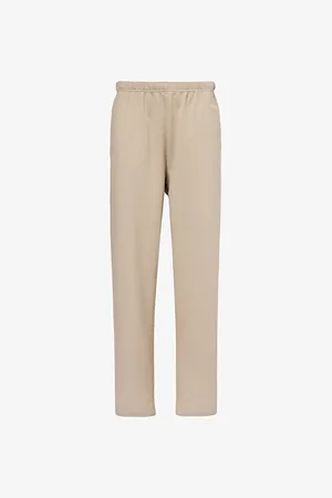 Lounge Underwear Varsity Elasticated-waist Cotton-jersey Jogging Bottoms