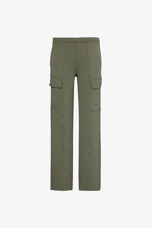 Lululemon Cargo Double-knit Straight-leg Mid-rise Recycled Polyester-blend Trousers