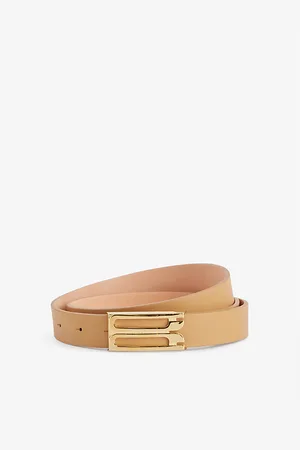 Victoria Beckham Logo-plaque Leather Belt