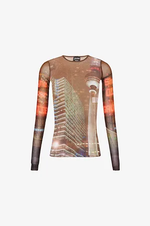 Jean Paul Gaultier X Shayne Oliver Abstract-pattern Mesh Top