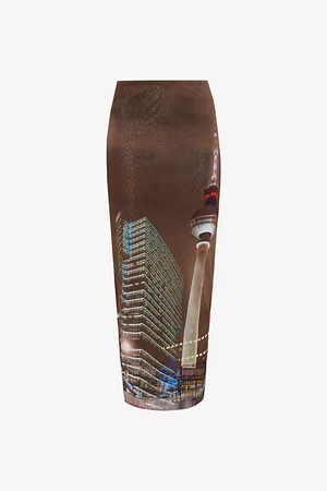 Jean Paul Gaultier X Shayne Oliver Mesh Maxi Skirt