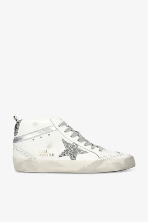 Golden Goose Mid Star 80185 Logo-print Leather Mid-top Trainers