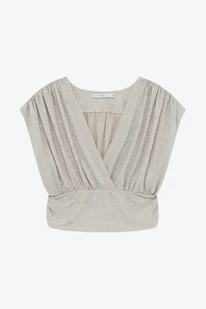 IRO Storia Lurex-thread Jersey Top