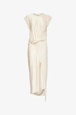 Paco rabanne Wrap-front Stretch-woven Midi Dress
