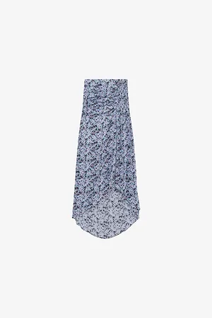 IRO Noseti Printed Woven Midi Skirt