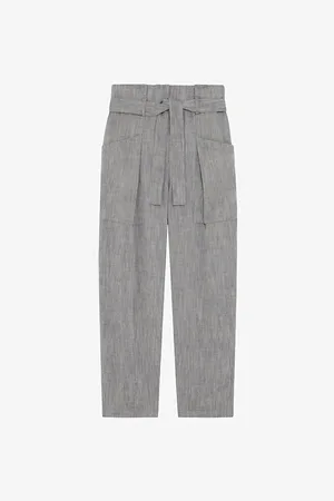 IRO Zinah Carrot-leg High-rise Woven Trousers