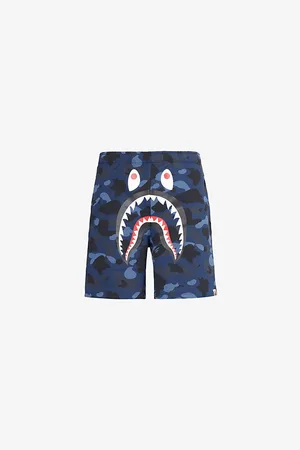 A Bathing Ape Shark Cotton-jersey Shorts