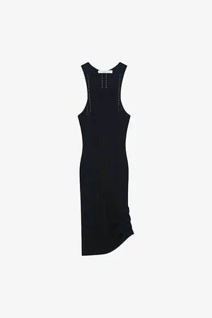 IRO Debbie Pleated Knitted Mini Dress