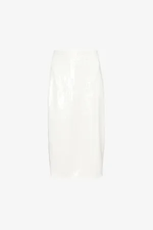 THEORY Sequin-embellished Slim-fit Recycled-polyester Midi Skirt