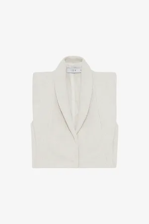 IRO Vilnia Sleeveless Tweed Jacket