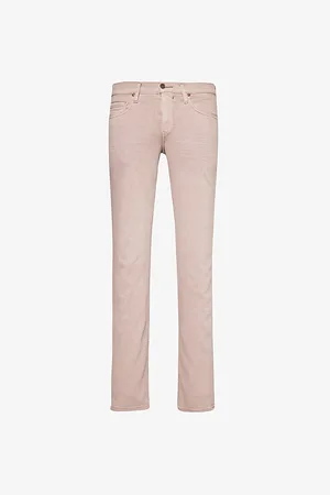 Paige Lennox Tapered-leg Low-rise Stretch-woven Blend Jeans
