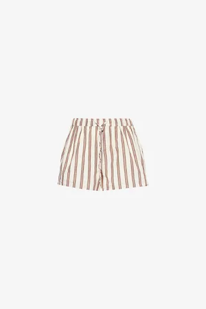 Paige Lure Striped Cotton Shorts