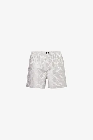 Zimmerli Geometric-print Mid-rise Cotton Boxer Shorts