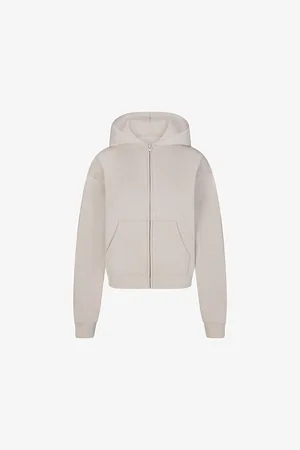 SKIMS Split Kangaroo-pocket Cotton-fleece Hoody