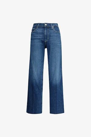 Paige Leenah Ankle Raw-hem Straight-leg High-rise Jeans