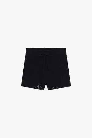 IRO Loreen Self Tie-fastened Crochet Shorts