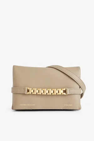 Victoria Beckham Chain-embellished Mini Leather Pouch