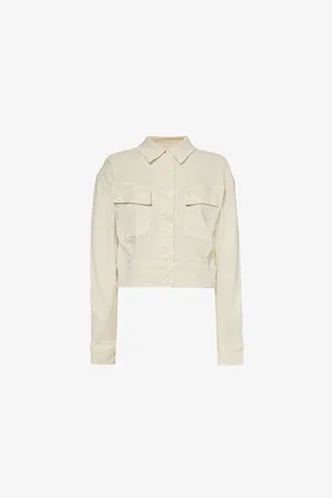 Paige Cerra Cropped Regular-fit Stretch-woven Jacket