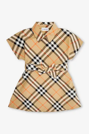 Burberry Giulietta Checked Cotton-poplin Dress 6-24 Months