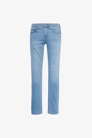 Paige Federal Faded-wash Slim-leg Mid-rise Stretch-denim Jeans