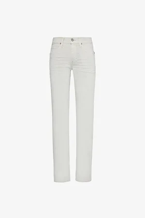 Paige Lennox Tapered-leg Low-rise Stretch-woven Blend Jeans